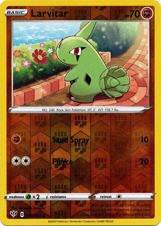 (086/189) Larvitar Common Reverse Holo - Darkness Ablaze - Card Croc