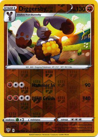 (09)6/189) Diggersby Rare Reverse Holo - Darkness Ablaze - Card Croc