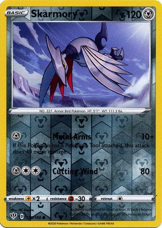 (120/189) Skarmory Common Reverse Holo - Darkness Ablaze - Card Croc