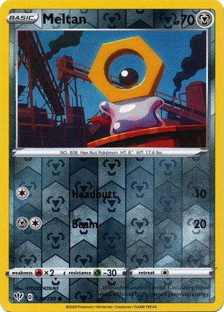 (129)/189) Meltan Common Reverse Holo - Darkness Ablaze - Card Croc