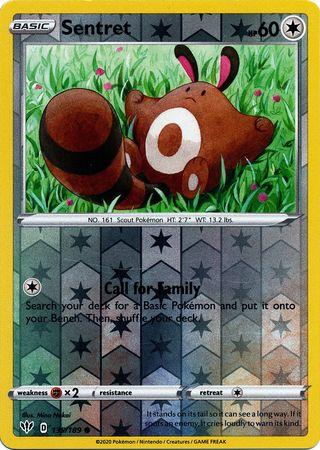 (135/189) Sentret Common Reverse Holo - Darkness Ablaze - Card Croc