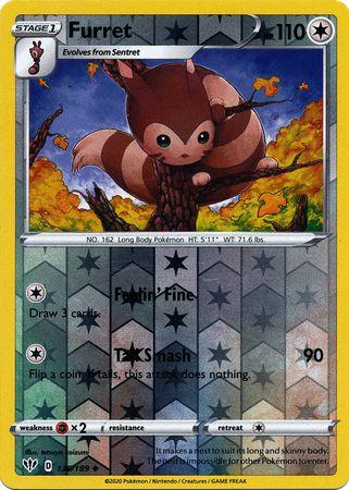 (136/189) Furret Common Reverse Holo - Darkness Ablaze - Card Croc