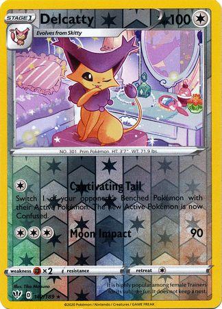 (142/189) Delcatty Rare Reverse Holo - Darkness Ablaze - Card Croc