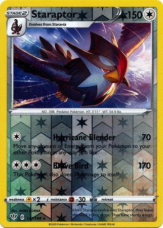 (147/189) Staraptor Rare Reverse Holo - Darkness Ablaze - Card Croc