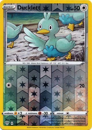 (148/189) Ducklett Common Reverse Holo - Darkness Ablaze - Card Croc