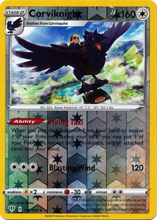 (156/189) Corviknight Holo Rare Reverse Holo Reverse Holo - Darkness Ablaze - Card Croc