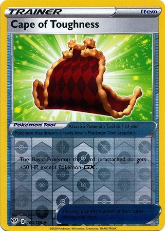 (160/189) Cape of Toughness Trainer Uncommon Reverse Holo - Darkness Ablaze - Card Croc