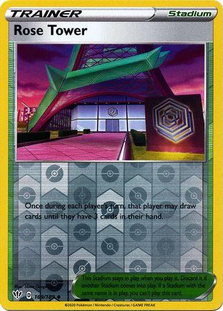 (169)/189) Rose Tower Trainer Uncommon Reverse Holo - Darkness Ablaze - Card Croc