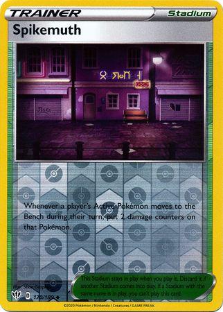 (170/189) Spikemuth Trainer Uncommon Reverse Holo - Darkness Ablaze - Card Croc