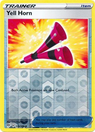 (173/189) Yell Horn Trainer Uncommon Reverse Holo - Darkness Ablaze - Card Croc