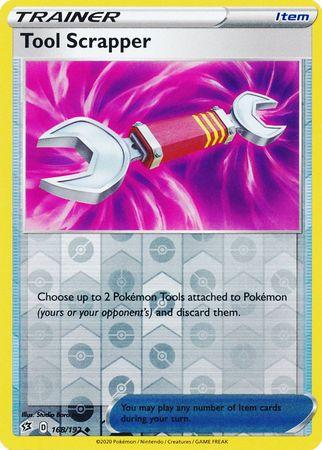 (168/192) Tool Scrapper Trainer Uncommon Reverse Holo - Rebel Clash - Card Croc