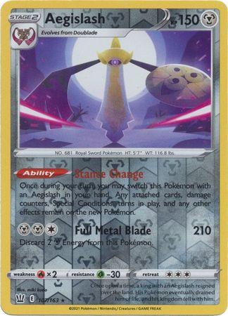 (108/163) Aegislash Rare Reverse Holo - Battle Styles - Card Croc