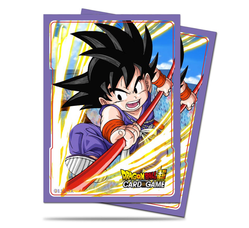 Dragon Ball Super Standard Size Sleeves 65ct Explosive Spirit Son Goku - Card Croc