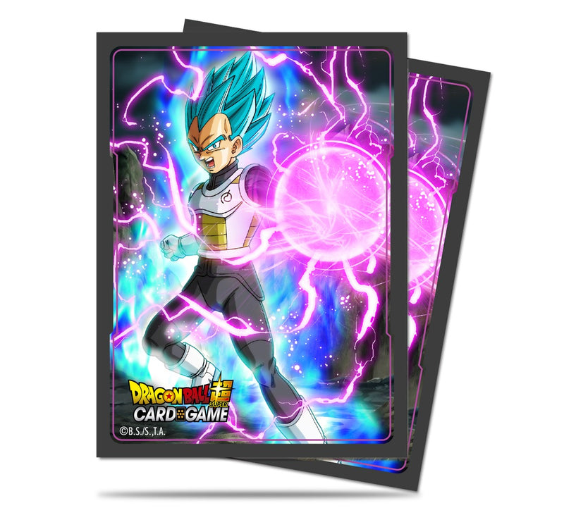 Dragon Ball Super Standard Size Sleeves 65ct God Charge Vegeta - Card Croc