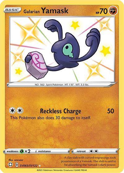 (065/122) Galarian Yamask - Shining Fates Holo - Card Croc