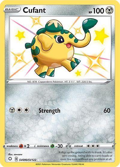 (090/122) Cufant - Shining Fates Holo - Card Croc