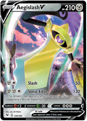 (126/185) Aegislash V Ultra Rare - Vivid Voltage - Card Croc