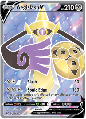 (177/185) Aegislash V Full Art Ultra Rare - Vivid Voltage - Card Croc