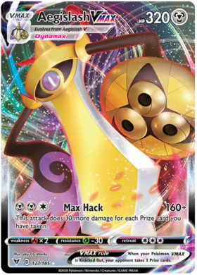 (127/185) Aegislash VMAX Ultra Rare - Vivid Voltage - Card Croc