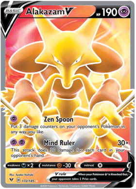 (172/185) Alakazam V Full Art Ultra Rare - Vivid Voltage - Card Croc