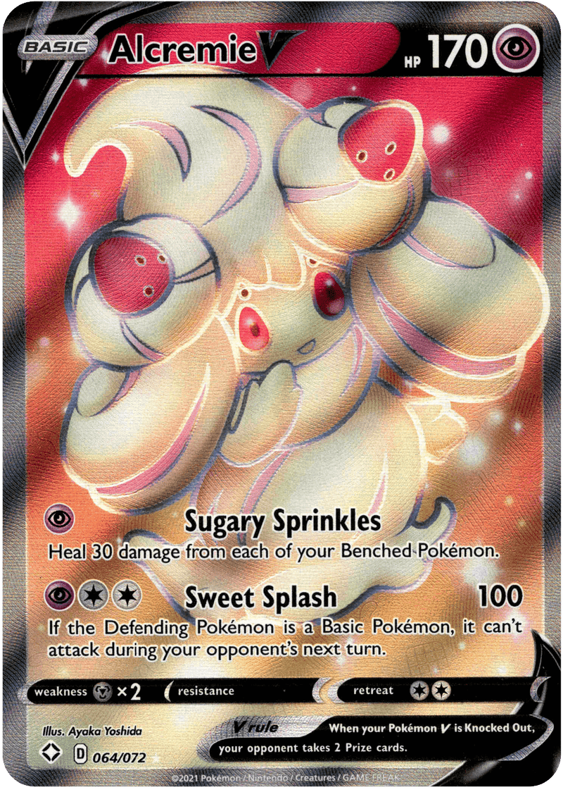 (064/072) Alcremie V Full Art - Shining Fates - Card Croc