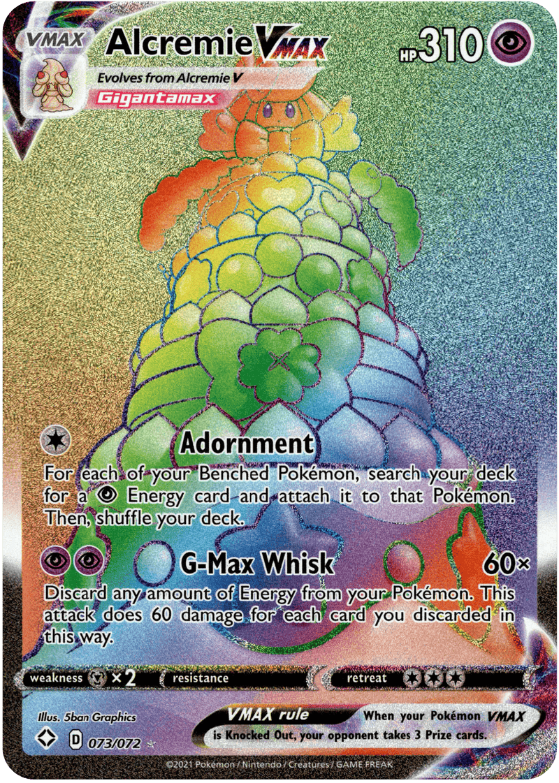 (073/072) Alcremie Vmax Hyper Rare - Shining Fates - Card Croc