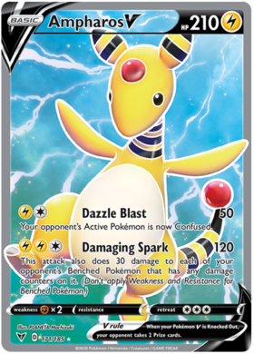 (171/185) Ampharos V Full Art Ultra Rare - Vivid Voltage - Card Croc