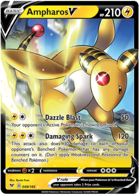 (049/185) Ampharos V Ultra Rare - Vivid Voltage - Card Croc