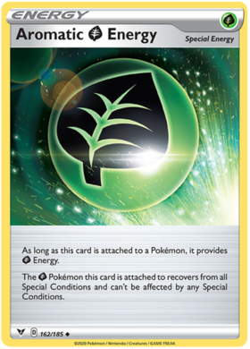 (162/185) Aromatic Grass Energy Trainer Uncommon - Vivid Voltage - Card Croc