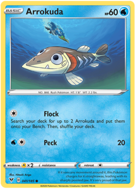 (041/185) Arrokuda Common - Vivid Voltage - Card Croc