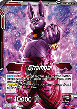 BT1-001 - Champa // God of Destruction Champa