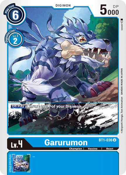 (BT01-036) - Garurumon