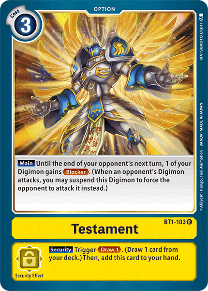 (BT01-103) - Testament