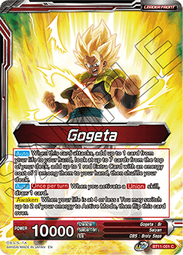 BT11-001 - Gogeta // SSB Gogeta, Prophet of Demise