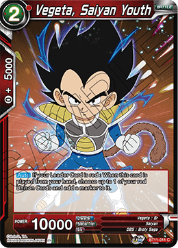 BT11-011 - Vegeta, Saiyan Youth