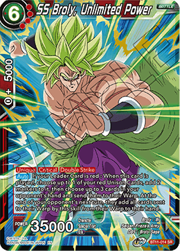 BT11-014 - SS Broly, Unlimited Power