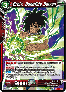 BT11-017 - Broly, Bonafide Saiyan