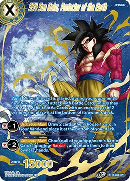 BT11-034 - SS4 Son Goku, Protector of the Earth (SPR)