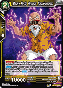 BT11-101 - Master Roshi, Demonic Transformation