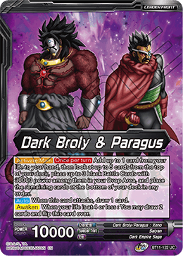 BT11-122 - Dark Broly & Paragus // Dark Broly & Paragus, the Corrupted