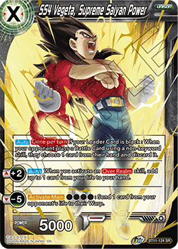 BT11-124 - SS4 Vegeta, Supreme Saiyan Power