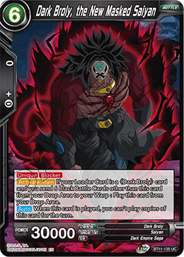 BT11-135 - Dark Broly, the New Masked Saiyan