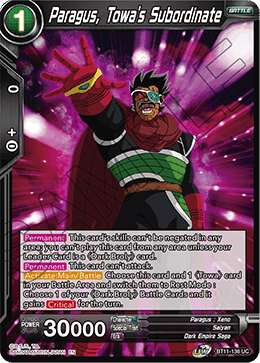 BT11-136 - Paragus, Towa's Subordinate