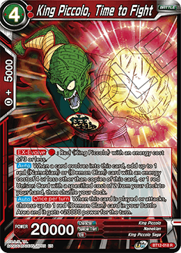 BT12-018 - King Piccolo, Time to Fight