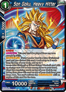 BT12-031 - Son Goku, Heavy Hitter