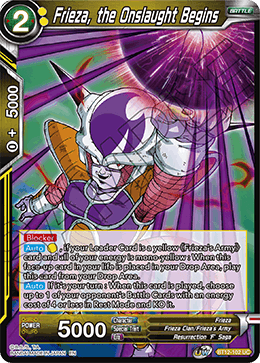 BT12-102 - Frieza, the Onslaught Begins