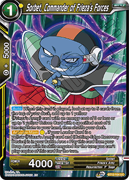 BT12-104 - Sorbet, Commander of Frieza's Forces