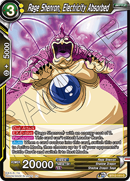 BT12-111 - Rage Shenron, Electricity Absorbed