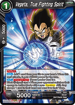 BT12-133 - Vegeta, True Fighting Spirit