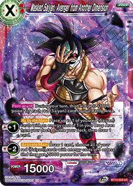 BT13-003	- Masked Saiyan, Avenger from Another Dimension